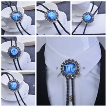 Модный воротник, веревка, винтажный созвездий, Боло, галстук для мужчин, драгоценный камень, галстук-бабочка, галстуки для мужчин, ожерелье, аксессуары, Свадебный галстук