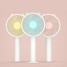 usb мини открытый портативный заряжаемый вентилятор Вибрирующая упаковка для подарка с медведем большой вентилятор ветра