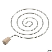 Прямая поставка и металлический вихревой держатель угля для кальяна угольный фильтр кальяна аксессуары для чаши щит с деревянной ручкой 8 июля