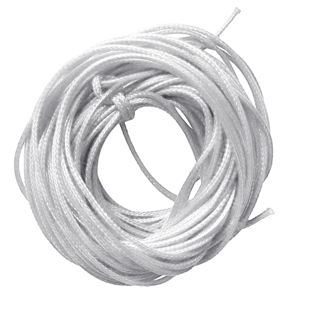10m Waxed Nylon Thread Cotton Cord String Fit Weave Jewelry 1.5mm White
