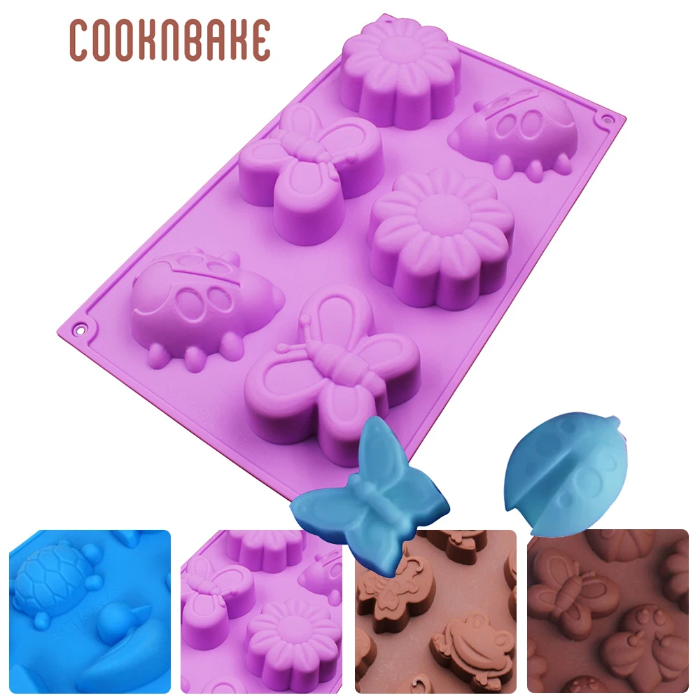 

Silicone Chocolate Mold Jelly pudding pastry mould candy gummy fondant molds cake Bakeware tools Flower Butterfly DIY christmas