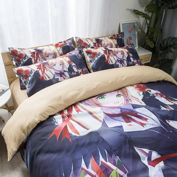 

New 3D Beauty girl Princess Bedding Sets for Girls Home Decor Bed Cover Single Twin Full Queen king comforter cover set