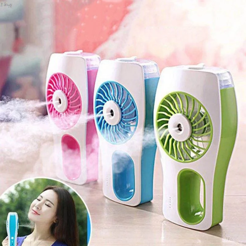 

Handheld Misting Fan, Mini USB Rechargeable Battery Operated Misting Fan, Small Water Spray Fan for Office, Home, Dorm, Outdoor