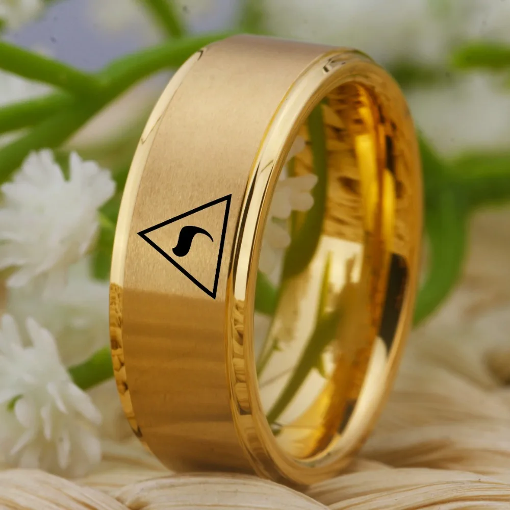 YGK Jewelry Scotish 14th Degree MASONIC Freemason Mason Tungsten Rings for Men's Bridegroom Wedding Engagement Anniversary Ring wedding rings jewelry rings