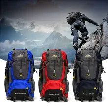 70L Outdoor Backpack Travel Camping Climbing Bag Waterproof Mountaineering Hiking Backpacks Molle Sport Bag Rucksack