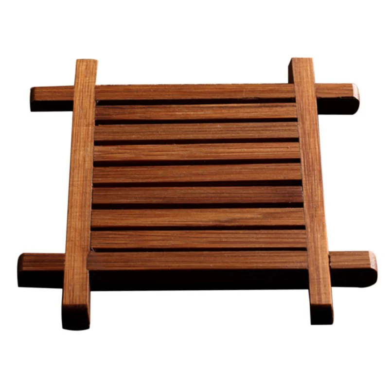 Креативная ручная подставка для чайника, бамбуковый коврик для дома, кухни, бамбуковые горячие подушечки, термостойкие подушечки, аксессуары для чайной церемонии - Цвет: A6