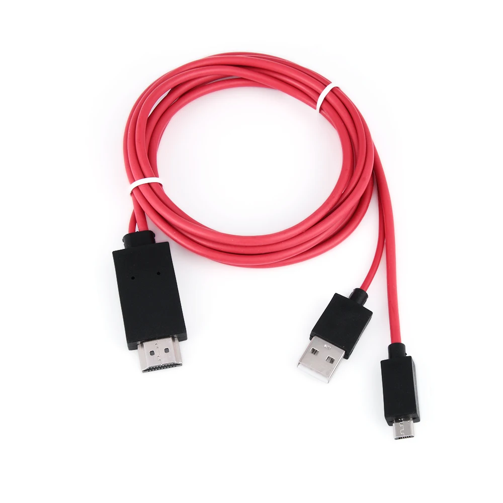 1 шт. MHL Micro USB к HDMI 1080 P телевизионный HD кабель адаптер Сотовые аксессуары для телефонов конвертеры для Android samsung телефонов 5Pin 11Pin