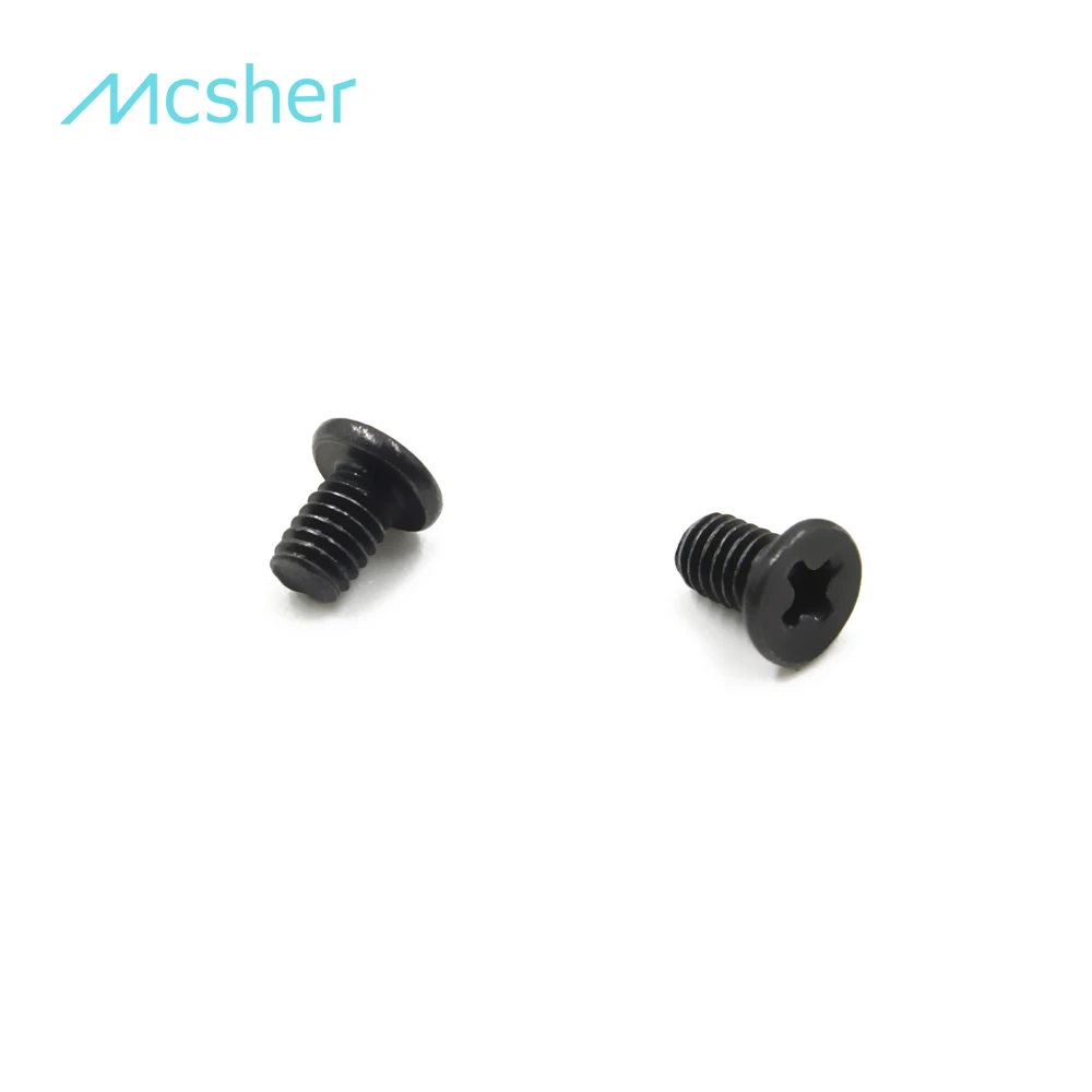 

50pcs M2.5 x 4mm Laptop Notebook Screw Phillips Flat Wafer Head Black Zinc