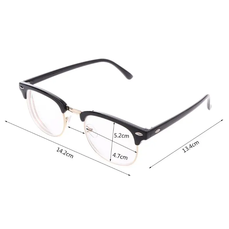 Близорукие короткие зрелищные очки при близорукости мужчины женщины половина оправы Готовые Очки-1,0~ 6,0