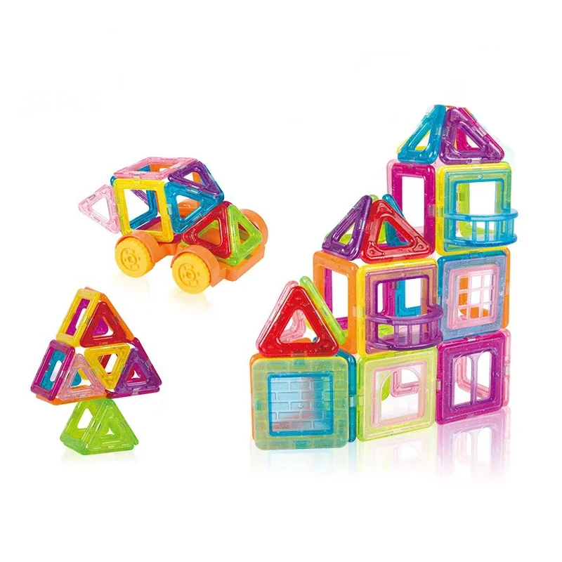 

110pcs Mini Magnetic Designer Construction Set Model & Building Plastic Magnetic Building Educational Toys For Kids Gift