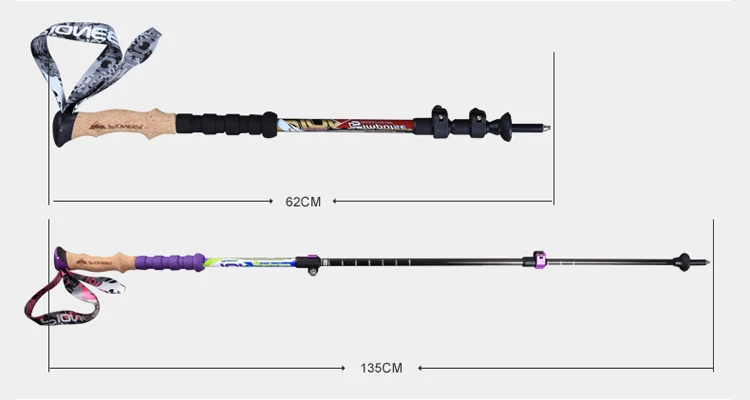 2 шт./лот PIONEER северной ходьбы палки палка для ходьбы углеродная Сверхлегкий Телескопический трость походы полюсов Кемпинг Пеший Туризм Stick