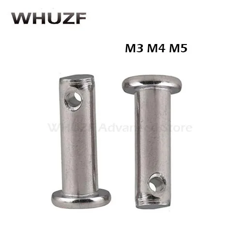 M3 M4 M5 Clevis Pins With Head 304 Stainless Steel Shaft Flat Head With