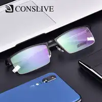 Square Glasses Frames Men Alloy Myopia Eye Glass Prescription Eyeglasses Nearsighted Man Formal Optical Frames Eyewear