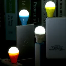 2 Шт Красочная лампочка USB свет портативная лампа ночник наружный аварийный фонарик лампа для ноутбука компьютерная клавиатура