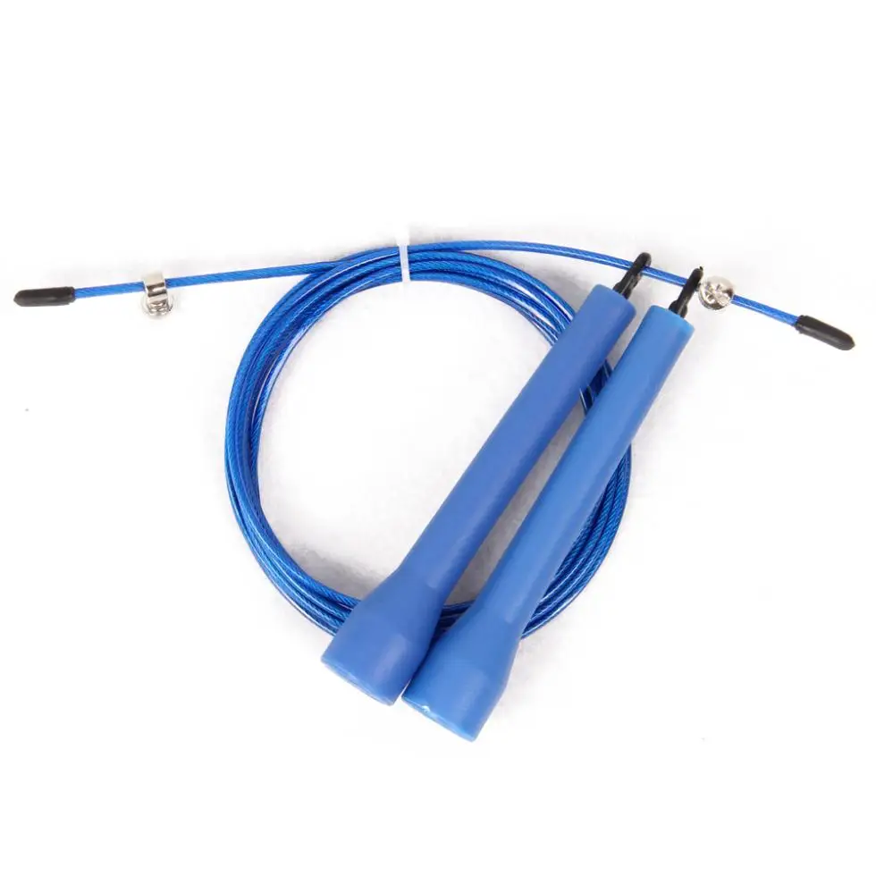 fitness blue skipping ropes speed jump rope jump TPU skipping rope handle gym training sports