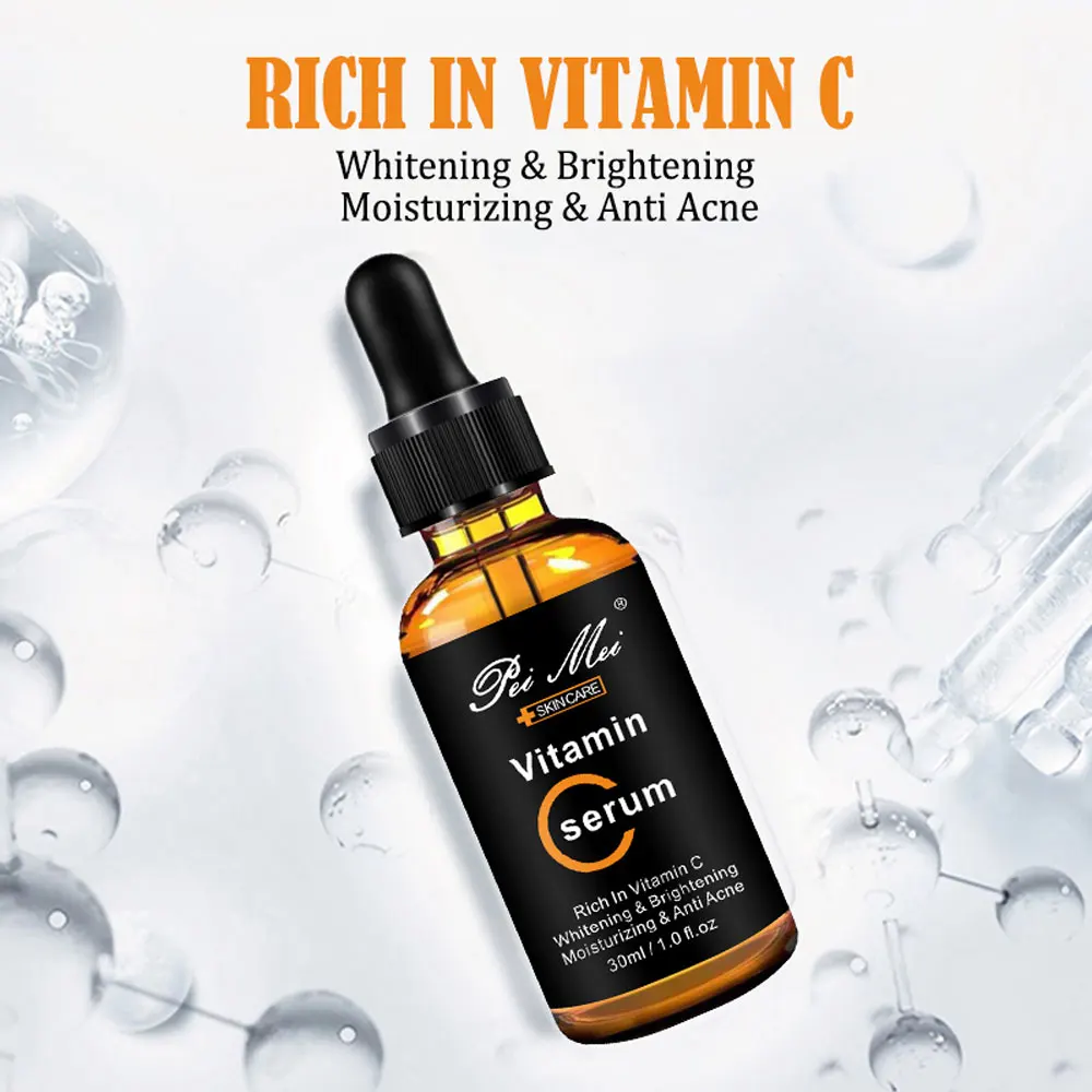 Pei Mei Vitamin C20 Face Serum Whitening Brightening Moisturizing Anti Acne Anti Aging Reduces Age Spots anti Freckles Fade Dark