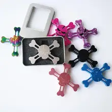 8 цветов череп Спиннер Непоседа ручной Спиннер для пальцев Спиннер Игрушка фокус Tri настольная игрушка Спиннер уменьшить стресс подарки