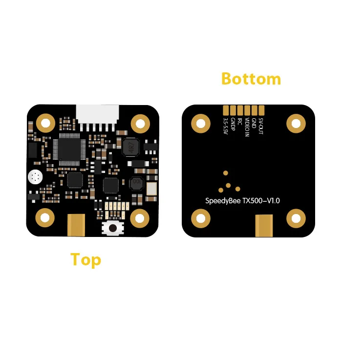 SpeedyBee Speedy пчелы TX500 SPEEDYBEE 5 8G 48CH 20/200/500 mW Встроенный микрофон видео передатчик с MMCX