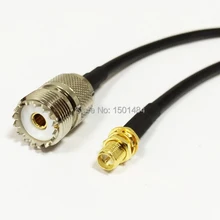 RP-SMA мужские и женские контактный разъем Переключатель Разъем UHF SO239 конвертер RG58 50 см/2" адаптер по оптовой цене быстрая