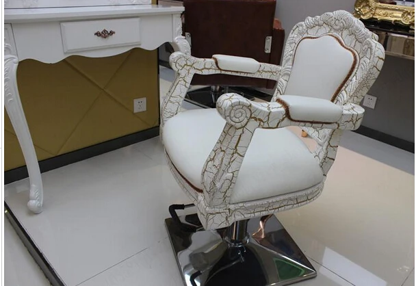 Европейское парикмахерское кресло. Специальный стул для стрижки волос. Парикмахерское кресло. Стул для салона