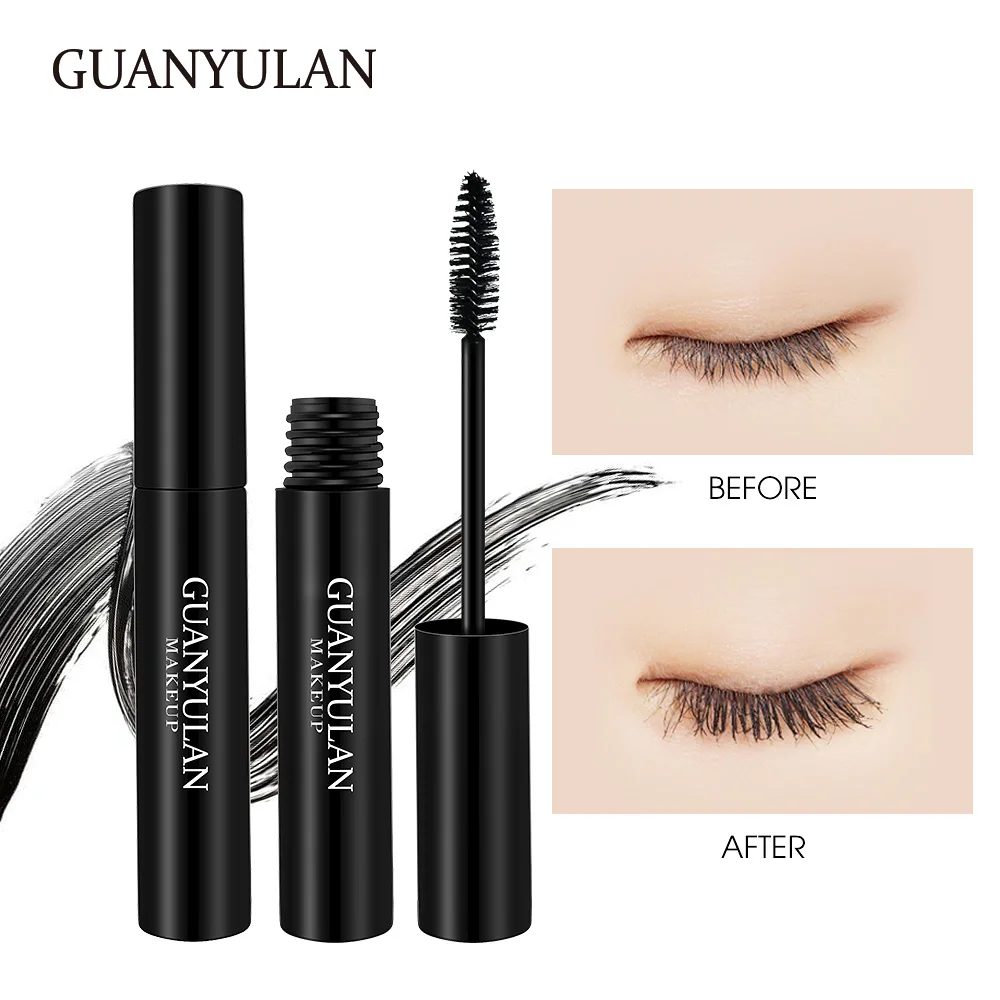 

GUANYULAN 4D Fiber Lashes Thick Lengthening Mascara Long Black Lash Eyelash Extension Eye Lashes Brush Makeup Pro Eye-Cosmetics