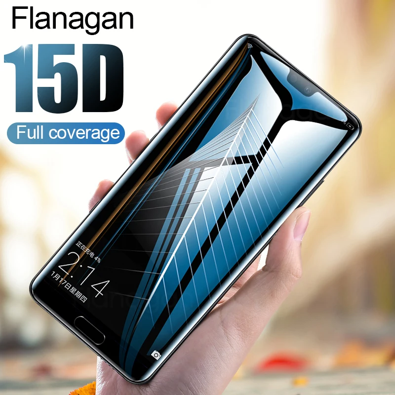 FlanaGan 15D полное покрытие закаленное стекло для huawei P30 P20 Lite Pro стекло P10 Lite Защита экрана для mate 20 10 Lite стекло