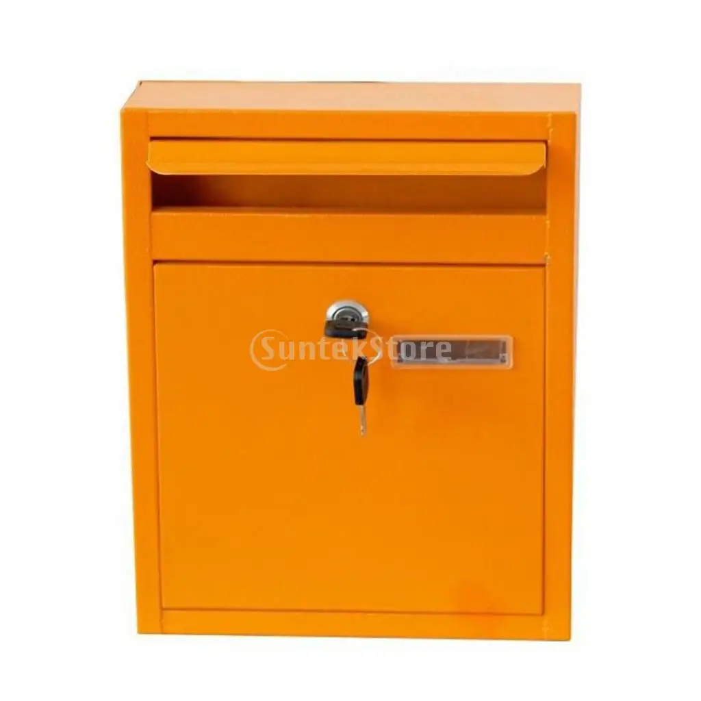 LOCKABLE OUTSIDE LETTERBOX LETTER POST MAIL BOX POSTBOX WITH KEYED LOCKSET, WALL MOUNTED, RURAL SECURITY MAILBOXES