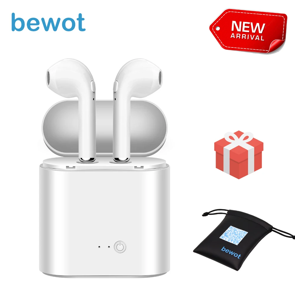 TWS i7S Bluetooth наушники спортивные беспроводные мини для телефона iPhone Oppo Xiaomi SONY с
