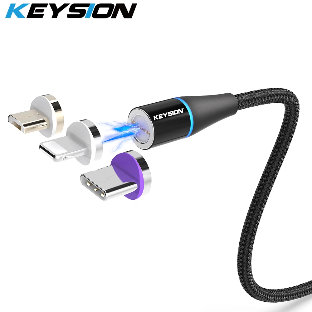 

KEYSION 5A Magnetic Cable For iPhone Type C Magnet Charger Data Charging Charge Micro USB C Cable For Huawei Mobile Phone Cable