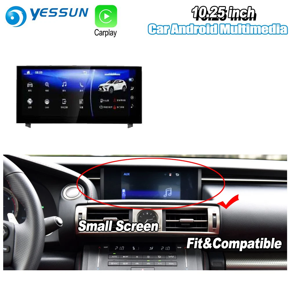 Perfect YESSUN 10.25" For Lexus IS 350 2015~2018 Car Android Carplay GPS Navi maps Navigation Player Radio Stereo WiFi no DVD 1