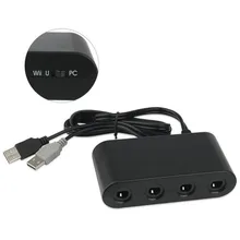 3 in 1 4 Ports For GameCube GC Controllers USB Adapter Converter for Nintendo WiiU PC Game Accessory For NS Switch