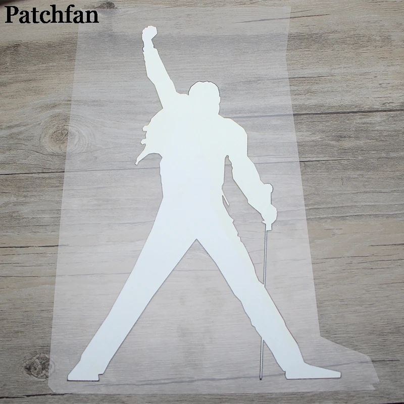 Patchfan Freddie mercury DIY heat press stickers iron on patches Handmade on clothes jacket t shirt thermal transfer A2147