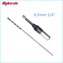 wood tools drill bit 6.5mm 1/4'' Woodworking tools Square Hole Bits Drill Mortising Chisel Set Mortiser Drills Bit Set 4pc hss twist drill bits mortising chisel square hole mortiser drill bit for diy woodworking tools