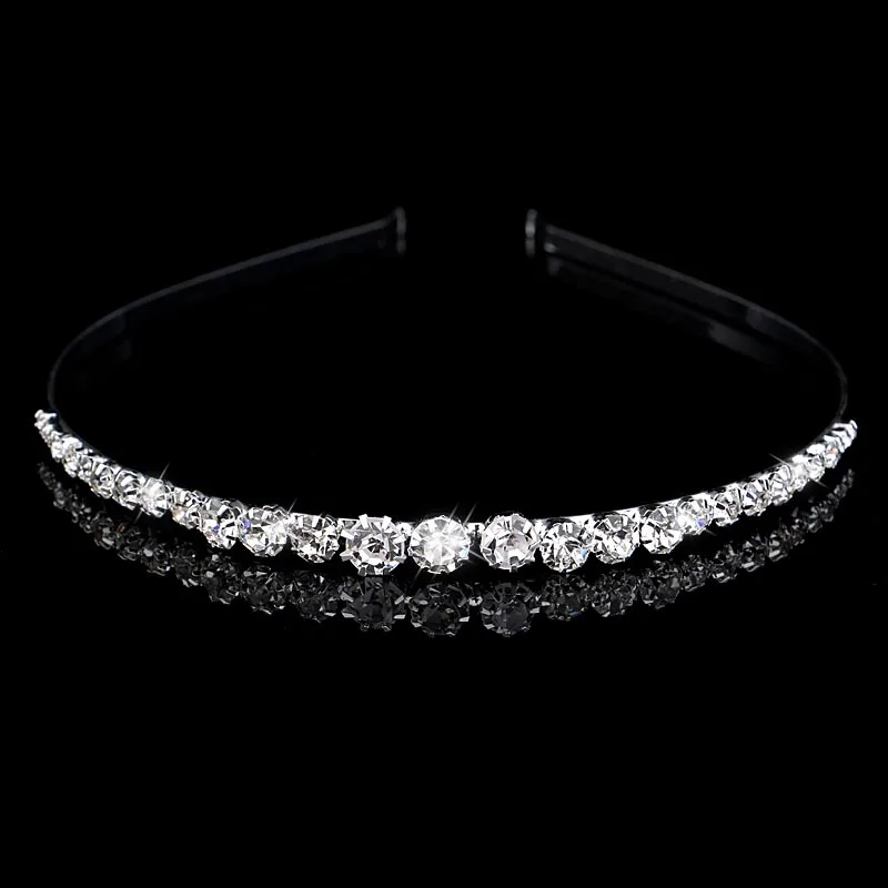 Headwear Children Girl Bridal Crystal Rhinestone Wedding Jewelry Hair Bands Accessories Tiara Crown