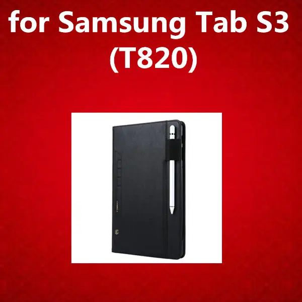 Чехол для планшета для samsung Galaxy Tab A2 T590 из искусственной кожи, чехол для samsung Tab A 8,0 T385/10,1 T580/S3 T820/S4 T830, чехол-книжка - Цвет: Tab S3 T820 black