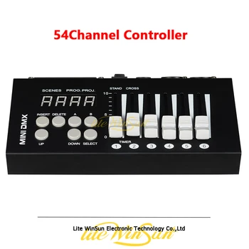 

Mini Console 54 Channel DMX Controller 3 Fixtures 6 Road Way 50 Scense DJ Controller DMX512
