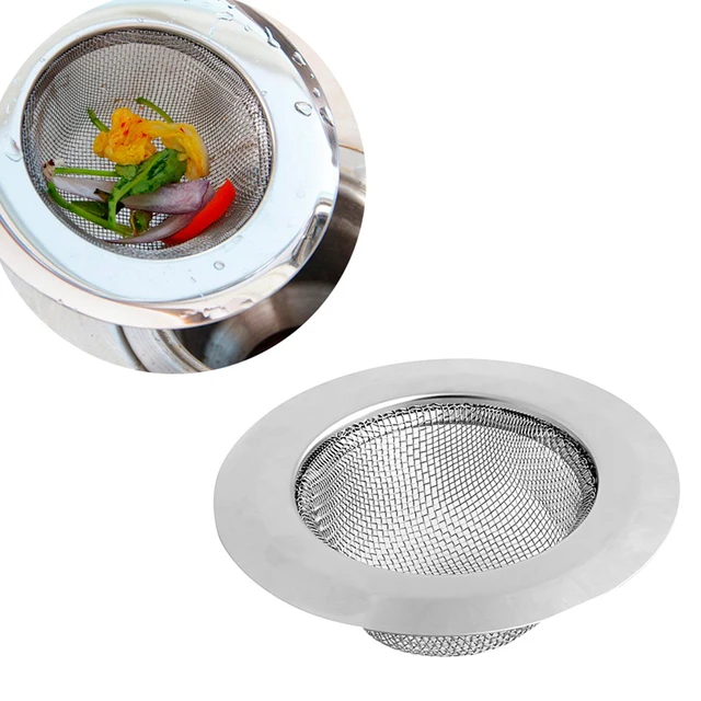 Convenient Bathroom Kitchen Sink Drain Strainer Stainless Steel Mesh Convenient Bathroom Kitchen Sink Drain Strainer Stainless Steel Mesh Hole Filter Catcher