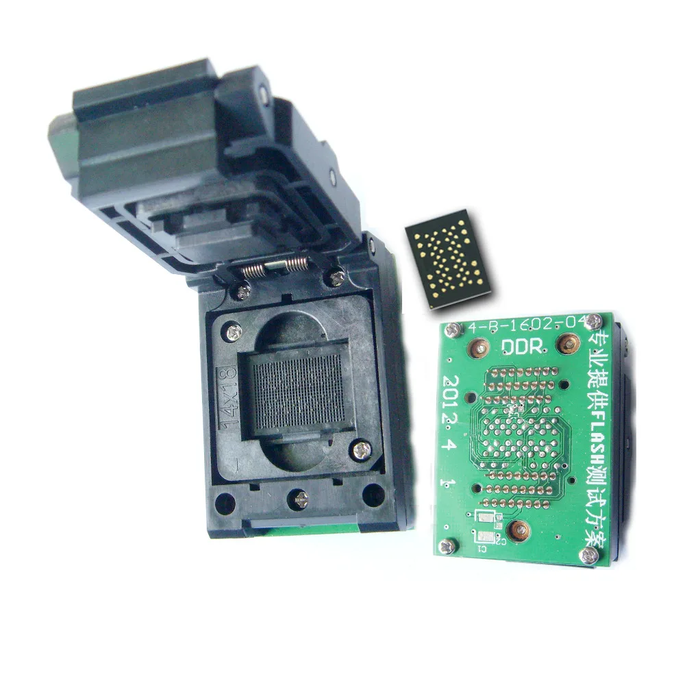 LGA 52 TSOP48 флип адаптер lga52 к TSOP48 scoket lga52 Тесты разъем программирования Шаг 1.0 мм 52pin