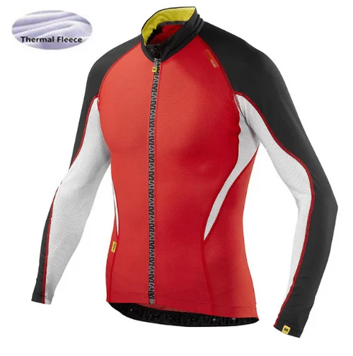 Mavic зима тепловой флис Rad Велоспорт Джерси Trikots длинные Ropa Ciclismo MTB флисовая Рок