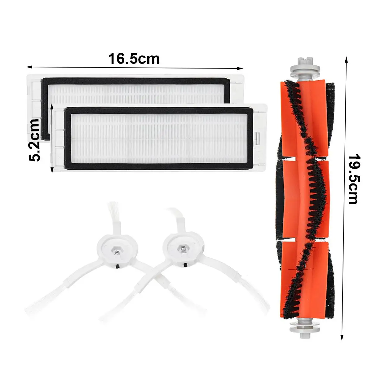 Робот Roborock, вакуумная часть, упаковка основных щеточных фильтров, боковые аксессуары для кистей для MI, робот, вакуумная домашняя часть, аппликатор