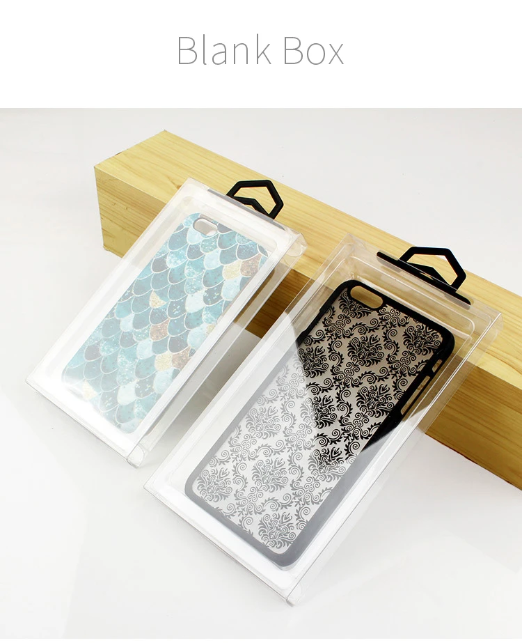 

50pcs Wholesale Custom Logo Phone Case Blank Packaging Box for iPhone X 7 7 Plus Blank PVC Clear Gift Package