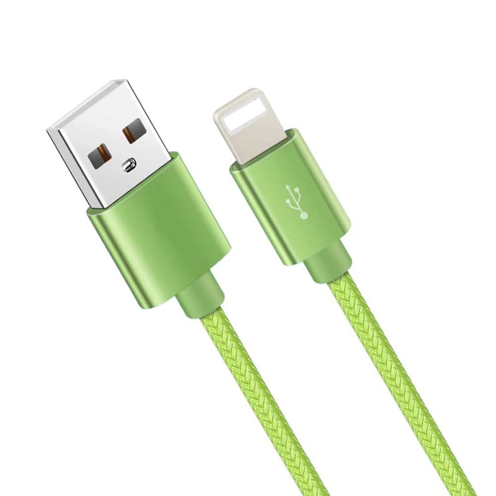 Original Micro USB Cable Alloy Nylon 2A For iPhone Lightning for iOS X