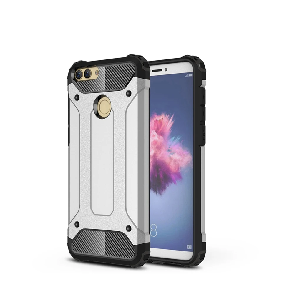 Reaoom for Huawei P Smart Case Heavy Protection Armor Shockproof Silicone Phone Cases Coque for Huawei Enjoy 7S Back Cover Funda (14)
