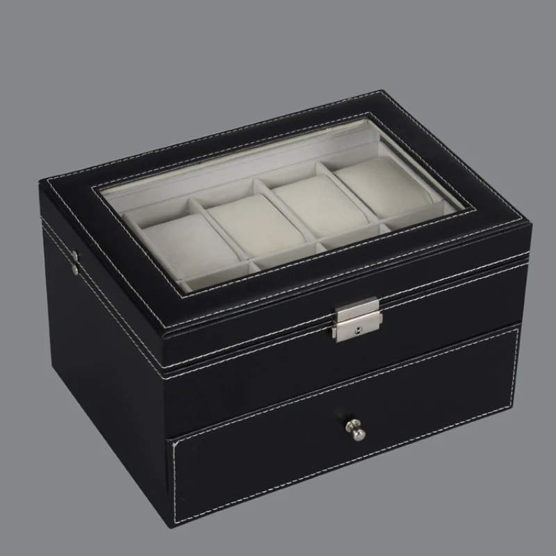 

New Luxury Leather Watch 20 Grid Box Collecting Storage Display Jewelry Case Watch Case Organizer Watch Box Watch Case