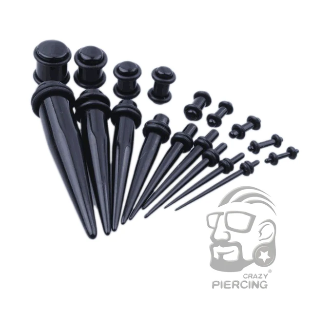 Earrings Kit Ear Gauges Taper Plug Set Stretching Earrings Kit Ear Gauges Taper Plug Set Stretching Expanders Tapers Stretchers 14g
