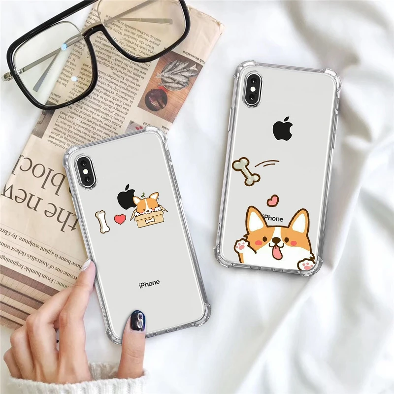 Funda shaba Inu чехол с узором s для iPhone 11 11 PRO X XS XR Max 6 6s 7 8 Plus чехол противоударный чехол Мягкая силиконовая задняя накладка из ТПУ чехлы