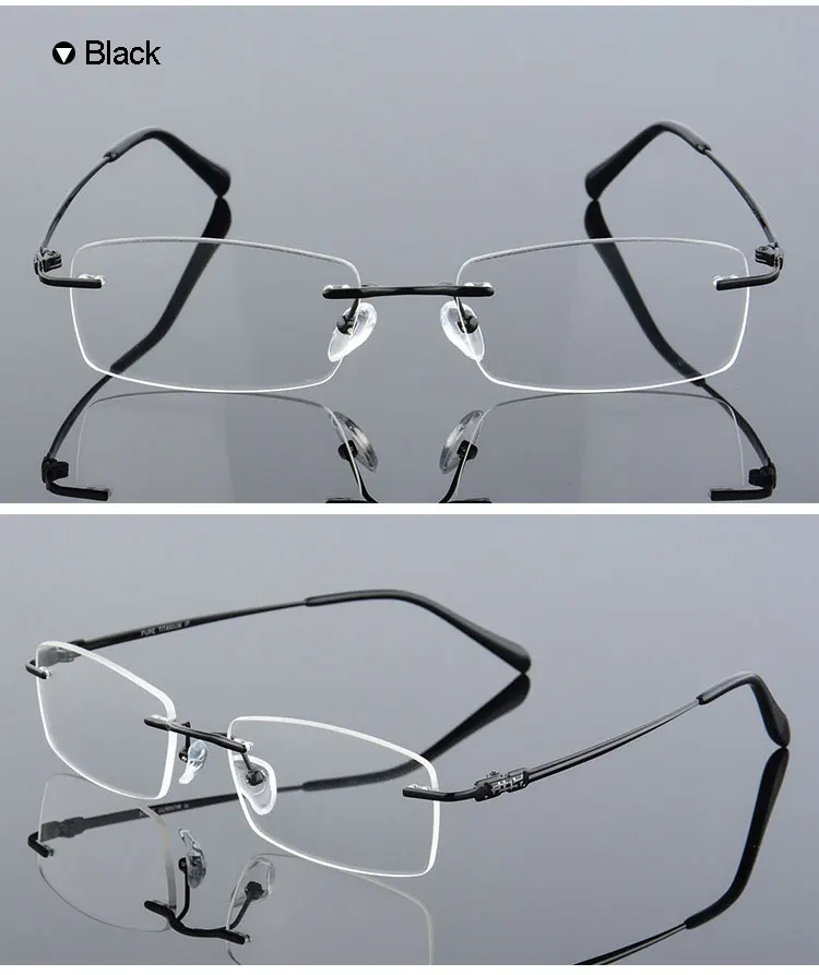 Reven Jate 633, мужские очки без оправы, оправа, оптические очки по рецепту для мужчин, модные очки без оправы