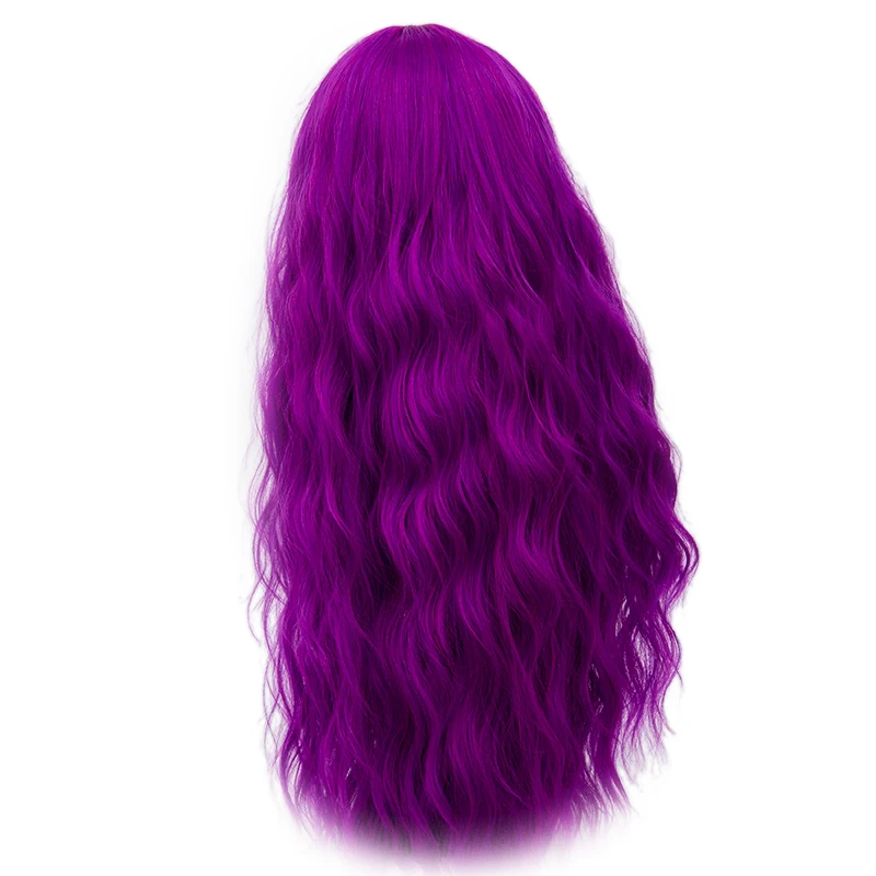 Yiyaobess 70 cm largo ondulado peluca púrpura Cosplay sintético Rosa verde pelucas de pelo Natural para mujeres de alta temperatura de fibra 29 colores Yiyaobess 70 cm largo ondulado peluca púrpura Cosplay sintético Rosa verde pelucas de pelo Natural para mujeres de alta temperatura de fibra 29 colores
