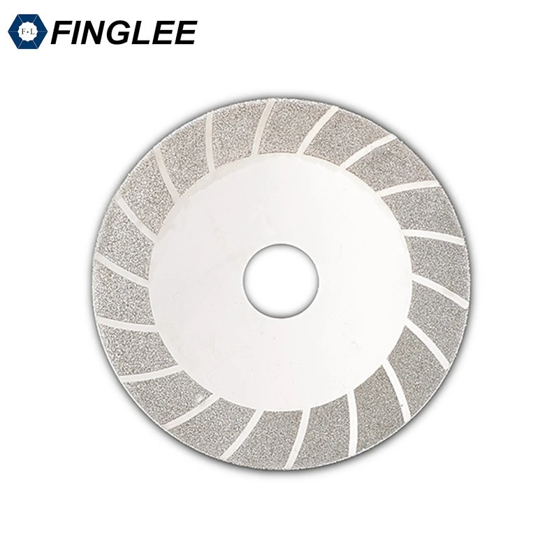 FINGLEE 4 inch Titanium Plating Electroplated Diamond Saw Blade Wave