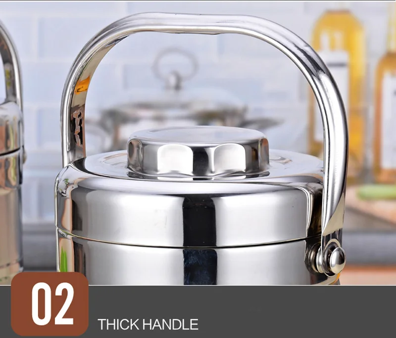 3 Layers Insulation Stainless Steel Lunch Box For Adults Kids Food Storage Container Thermal Bento Boxs Fine China Dinner Sets 18